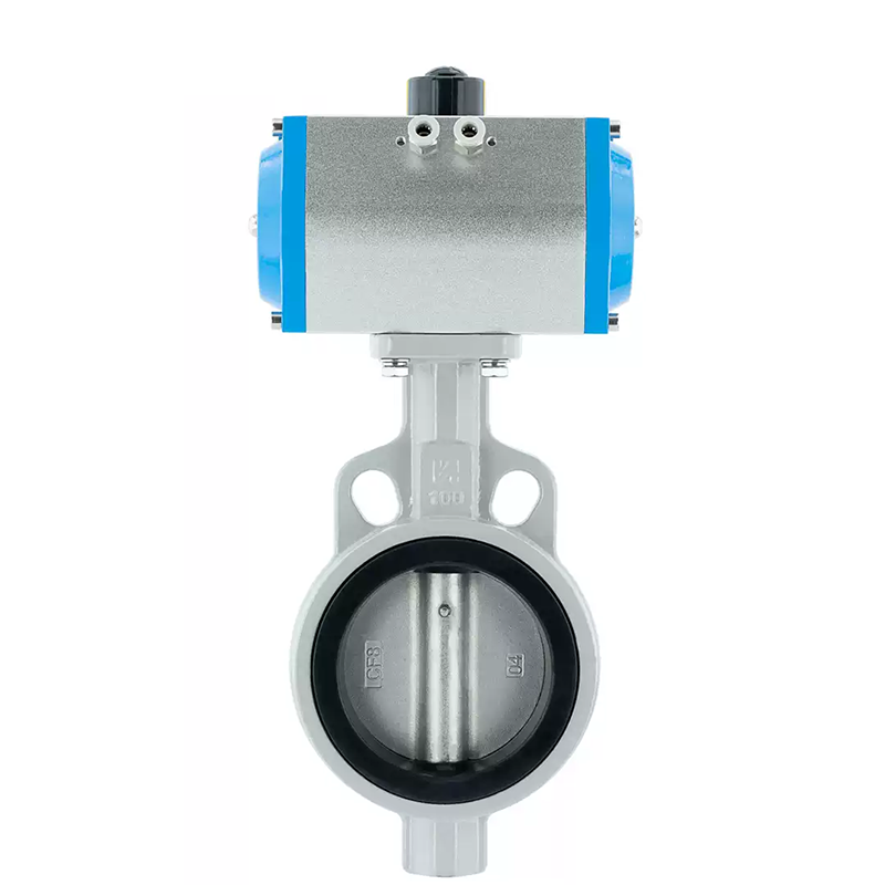 Pneumatic Center-Line Rubber Sealed Butterfly Valve for Water